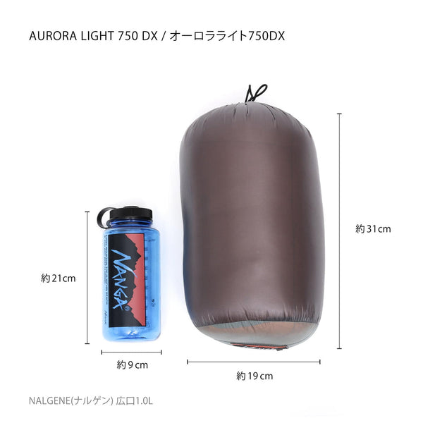 NANGA ( ナンガ ) オーロラテックス ライト750DX AURORA TEX light 750DX | 寝袋 | シュラフ | ダウン | ダウンシュラフ | 冬キャンプ | マミー型 | コンパクト | 軽い | 軽量 | なんが | アウトドア | キャンプ