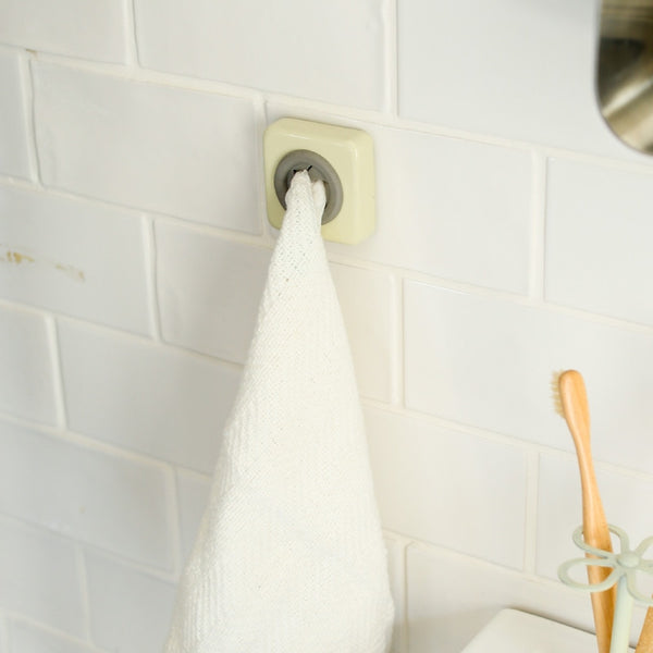 DULTON ( ダルトン ) TOWEL HOLDER ROUND SQUARE タオル ホルダー ラウンド | スクエア | 丸型 | 四角 | キッチン | 台所 | 洗面所 | シンプル | 貼るだけ | 簡単 | CH04-H116 | CH04-H117 | だるとん