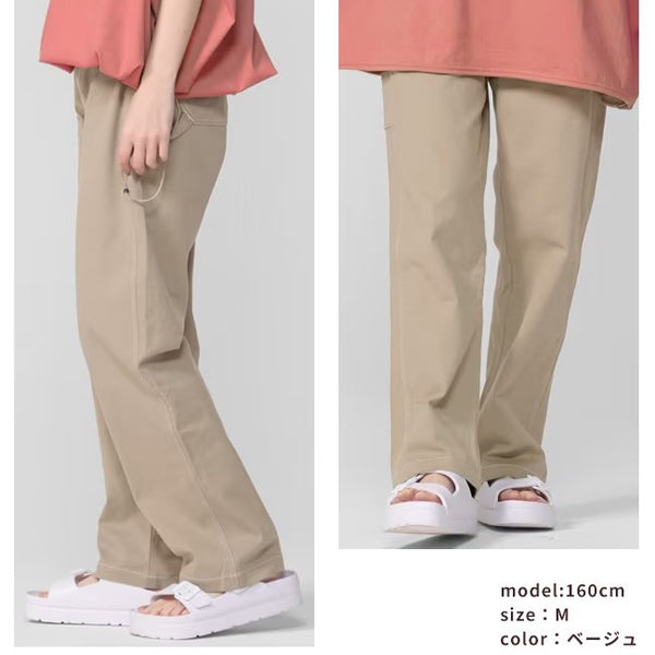 KRIFF MAYER ( クリフメイヤー ) 楽のびストレートペインターパンツ | LADYS | W2555118 | レディース | ロングパンツ | パンツ | 伸縮 | 軽い | 伸びる | ゴム | オシャレ | 体型カバー | ストレッチ | アウトドア | キャンプ | くりふめいやー