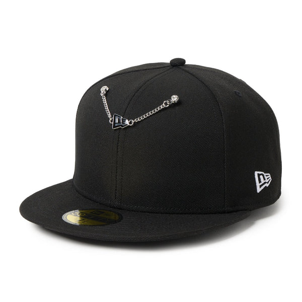 NEW ERA ( ニューエラ ) キャップアクセサリー チェーン Flagロゴ キャップチェーン 帽子アクセサリー キャップカスタム メタルチェーン フラッグロゴ ユニセックス ストリート カジュアル ファッション 14751686 14751685