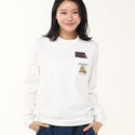 CHUMS ( チャムス ) ホットチョコレートポケットブラッシュドロングスリーブTシャツ | ロンT | ロングTシャツ | 長袖 | ウェア | トップス | 長袖シャツ | バックプリント | ゆとり | コットン100％ | CH01-2659 | ちゃむす