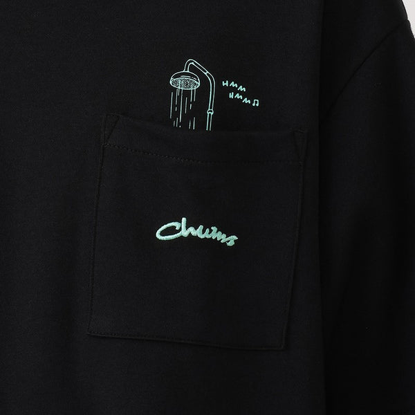 CHUMS ( チャムス ) コットンドライポストランバスポケットTシャツ | 半袖 | Tシャツ | 半袖Tシャツ | オーバーサイズ | リラックス | アウトドア | お出かけ | ゆったり | グラフィックTシャツ | バックプリント | 夏服 | CH01-2758 | ちゃむす