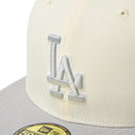 NEW ERA ( ニューエラ ) 59FIFTY MLB 2-Tone ロサンゼルス・ドジャース クロームホワイト/グレー キャップ 帽子 MLB メジャーリーグ ベースボール ドジャース LA Dodgers メンズ レディース ユニセックス フィッテッドキャップ 2トーン カジュアル ストリート 15137384