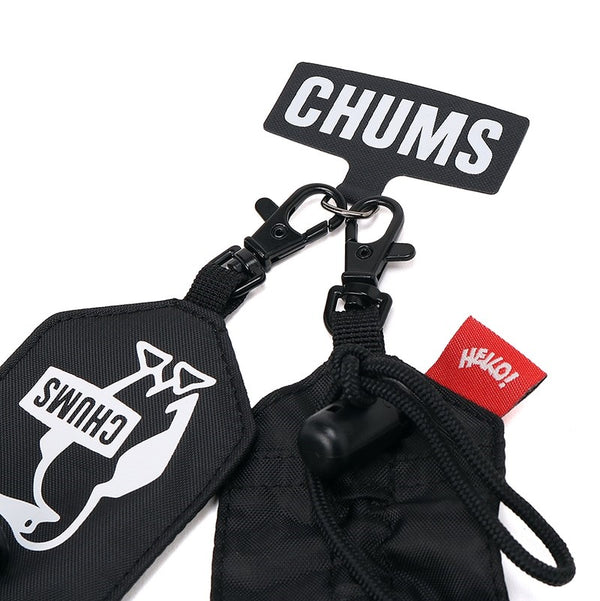 CHUMS ( チャムス ) フリルストラップ | スマホストラップ | スマホショルダー | オシャレ | ショルダーストラップ | 180cm | お出かけ | 可愛い | ブービーバード | ロゴ | 長さ調整 | CH62-2207 | ちゃむす