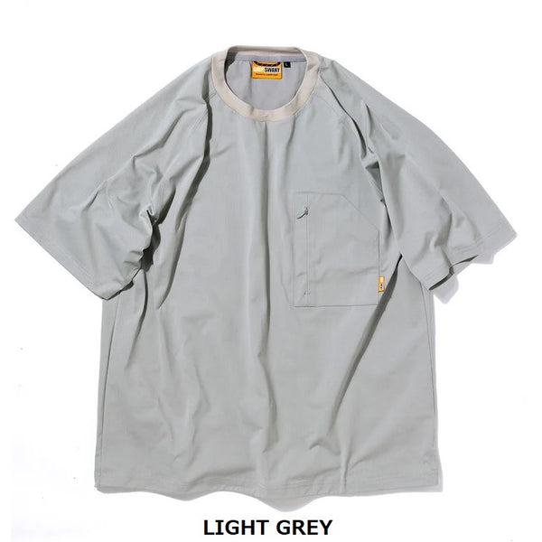 GRIP SWANY ( グリップスワニ－ ) 【 GSMCT0005 】 GS AIRFLOW TEE | シャツ | 半袖シャツ | 半袖 | アウトドア | キャンプ | シンプル | Tシャツ | 速乾 | 伸縮 | ドローコード | ポケット | ぐりっぷすわにー | 夏服