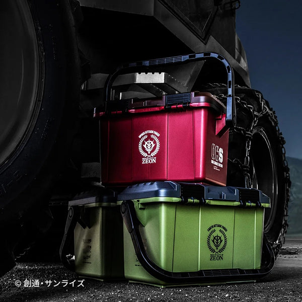 機動戦士ガンダム ツールボックス17L ジオン公国軍モデル | G-102 | シャア専用モデル | G-101 | タフ | 頑丈 | ハードボックス | フタ | 取り外し | 両側開閉 | スタッキング | 車 | 収納 | 収納ボックス