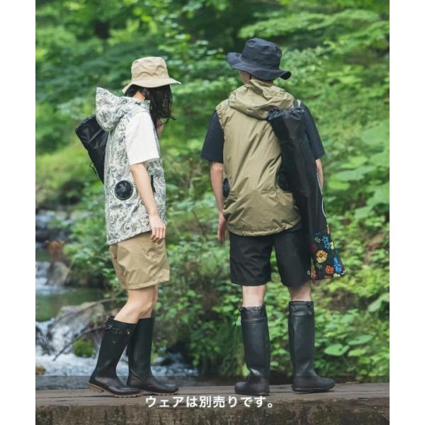 KiU ( キウ ) キウ ×「空調服(R)」 スターターキット | K308 | ファン | 熱中症対策 | アウトドア | 外遊び | レジャー | キャンプ | BBQ | バーベキュー | 夏 | 暑さ対策 | 外仕事 | 畑仕事 | 風量調節