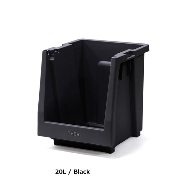 THOR ( ソー ) スタッキング シェルフコンテナー | 50L |  20L | 前開き式 | 収納棚 | 本体 | 棚 | 積み重ね | シンプル | 収納 | 自宅 | 整理整頓