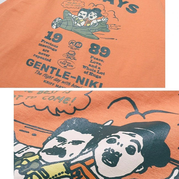 KRIFF MAYER ( クリフメイヤー ) ジェントルニキロンT ( 飛行機 ) 2536306 | ロンT | 長袖 | 長袖Tシャツ | 春 | バックプリント | 綿100% | Tシャツ | お出かけ | ユニセックス | くりふめいやー | オシャレ | カジュアル