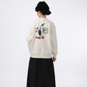 CHUMS ( チャムス ) 守矢努 ツインズクルートップ Twins Crew Top メンズ スウェット トレーナー クルーネック 裏起毛 USAコットン100％ オーバーサイズ ゆったり 長袖 トップス 温故知新 ブービーツインズ ステンシル アート アウトドア キャンプ 秋冬 CH00-1595