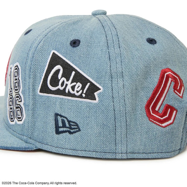 NEW ERA ( ニューエラ ) 9FIFTY Coca-Cola コカ･コーラ コカコーラ ウォッシュドデニム デニムキャップ 9FIFTYキャップ ベースボールキャップ キャップ 帽子 メンズキャップ レディースキャップ ユニセックス キャップ コカコーラキャップ Coca-Colaキャップ 15154801