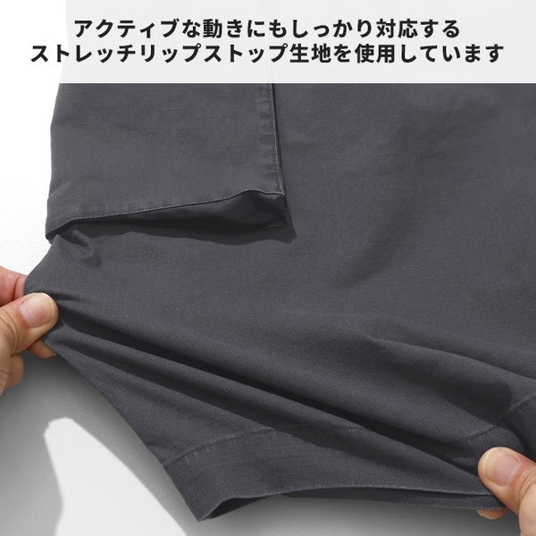 KRIFF MAYER ( クリフメイヤー ) モンキーショーツ | MENS | 2545112 | メンズ | ハーフパンツ | アウトドア | キャンプ | 無骨 | ヒップポケット | 大きめ | ポケット | 収納 | ゴム | ストレッチ | くりふめいやー | カジュアル