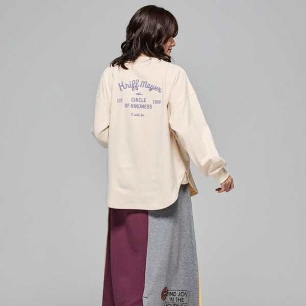 KRIFF MAYER ( クリフメイヤー ) もちのびゆるT | LADYS | レディース | W2515609 | トップス | ウェア | ストレッチ性 | もちもち | 伸縮性 | 着痩せ | ワンポイント | オシャレ | 体型カバー | 秋服 | 冬服 | くりふめいやー