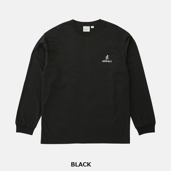 GRAMICCI ( グラミチ ) ワンポイントロゴロングスリーブTシャツ | 長袖 | ウェア | トップス | 長袖Tシャツ | シンプル | G5FU-T100 | カジュアル | ホワイト | ブラック | ぐらみち | ユニセックス | Tシャツ