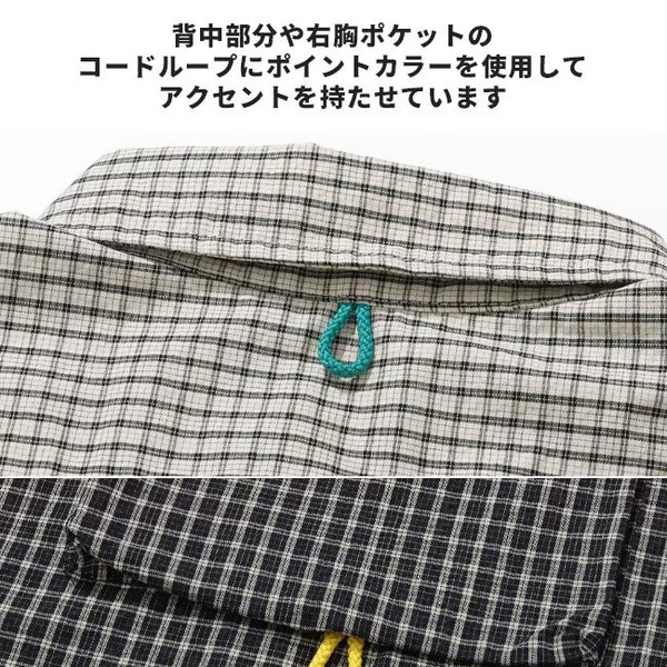 KRIFF MAYER ( クリフメイヤー ) シアサッカーチェックドアシャツ | MENS | 2535103 | メンズ | 長袖 | 長袖シャツ | カジュアル | オシャレ | 春服 | アパレル | チェック | ゆったり | 綿100％ | くりふめいやー