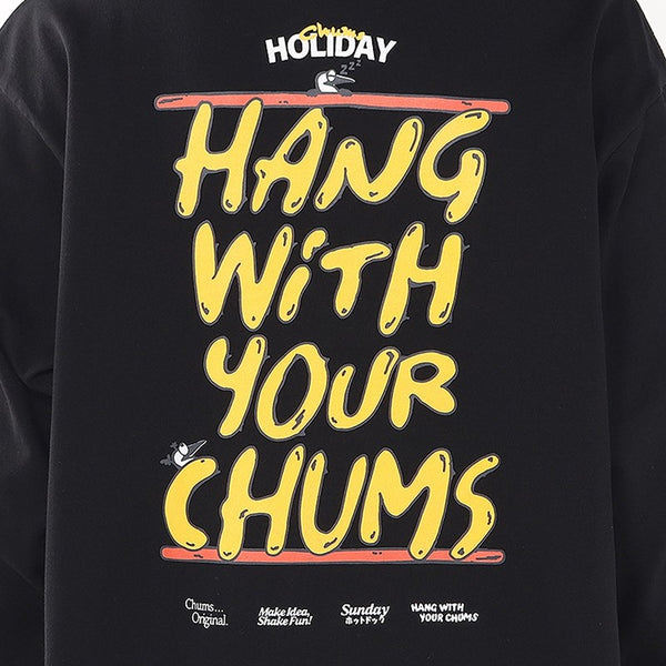 CHUMS ( チャムス ) HWYCホットドッグロングスリーブTシャツ | ロンT | ロングTシャツ | 長袖 | ウェア | アパレル | トップス | CH01-2731 | ちゃむす | オシャレ | バックプリント | ホットドッグ | フード柄 | 食べ物モチーフ | コットン