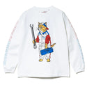 go slow caravan ( ゴースローキャラバン ) 【 NISSAN×go slow caravan 】 超ヘビーUSA/CRALLYメカニック猫ロングスリーブTEE | MENS | メンズ | トップス | ウェア | ロンT | 長袖 | Tシャツ | 綿100％ | 351951 | ごーすろーきゃらばん