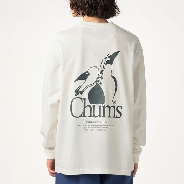 CHUMS ( チャムス ) ブービーバードツインズロングスリーブTシャツ 長袖 Tシャツ ロンT オーバーサイズ ゆったり おしゃれ メンズ レディース ユニセックス バックプリント アウトドア コットン 綿 CH01-2868
