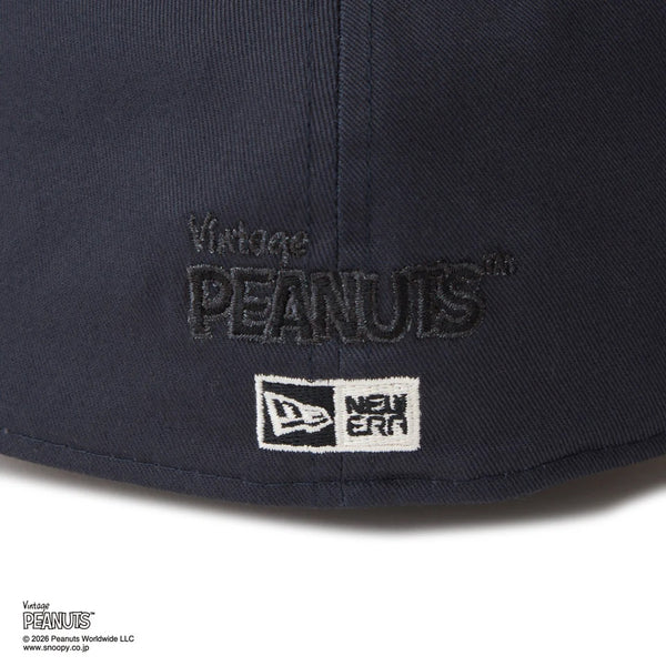 NEW ERA ( ニューエラ ) 59FIFTY ソフトバックラム Soft Buckram Vintage PEANUTS ピーナッツ フェイデッドブラック | 帽子 | キャップ | スヌーピー | 日よけ | 綿 | フラットバイザー | ユニセックス | 14865372 | にゅーえら