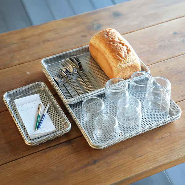 DULTON ( ダルトン ) PERFORATED ALUMINUM TRAY パーフォレイテッド アルミニウム トレイ | キッチン | アルミトレイ | タフ | 穴あきトレイ | シンプル | 洗練 | M-1035 | だるとん | キッチン