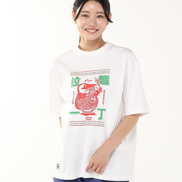 CHUMS ( チャムス ) 拉麺一丁Tシャツ | トップス | Tシャツ | 半袖 | ウェア | ラーメン | コットン | CH01-2786 | オーバーサイズ | キャンプ | アウトドア | レジャー | お出かけ | ちゃむす