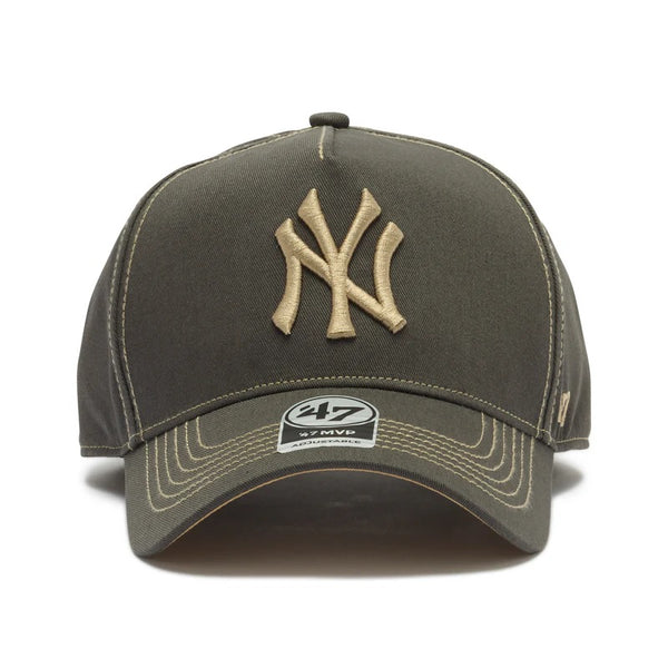 '47 ( フォーティーセブン ) '47 エムブイピー ニューヨーク・ヤンキース Contrast Stitch | ボーン | チャコール | ネイビー | 帽子 | キャップ | オシャレ | ステッチワーク | シンプル | アウトドア | レジャー | キャンプ | お出かけ | 14751363 | 14858410 | 14858411
