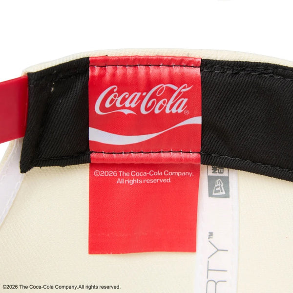 NEW ERA ( ニューエラ ) 9FORTY Coca-Cola コカコーラ クロームホワイト スカーレット キャップ 帽子 メンズ レディース 男女兼用 ベースボールキャップ コカ・コーラ ロゴ カジュアル ストリート 15154814