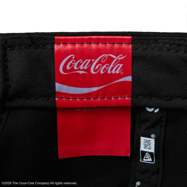NEW ERA ( ニューエラ ) 9TWENTY Coca-Cola コカ･コーラ ブラック キャップ 帽子 ベースボールキャップ コカコーラ ロゴキャップ メンズ レディース ユニセックス 男女兼用 カジュアル ストリート ブランドキャップ アジャスタブル サイズ調整可能 黒 ブラック 15154853
