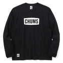 CHUMS ( チャムス ) チャムスロゴブラッシュドロングスリーブTシャツ CH01-2302 Black×White | アウトドアトップス | ロンT | ロングTシャツ | 長袖 |