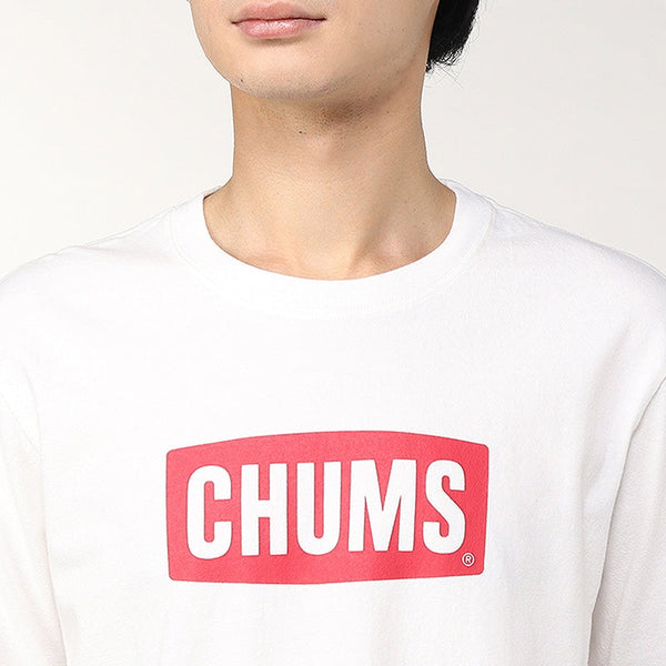 CHUMS ( チャムス ) チャムスロゴブラッシュドロングスリーブTシャツ CH01-2302 Black×White | アウトドアトップス | ロンT | ロングTシャツ | 長袖 |