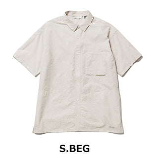 NANGA ( ナンガ ) DotAir® COMFY S/S SHIRT ( MEN ) ドットエア コンフィー ショートスリーブシャツ | メンズ | シャツ | 半袖シャツ | ウェア | トップス | 襟 | 胸ポケット | シワになりにくい | 快適