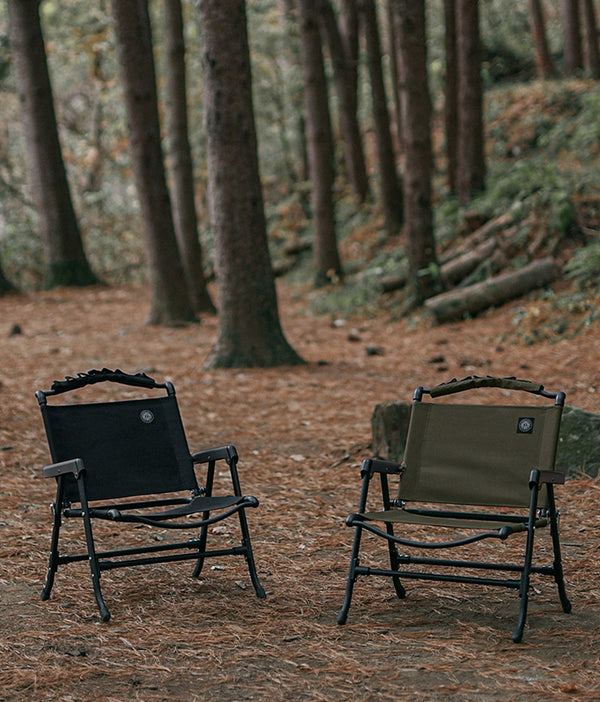 KZM OUTDOOR（ カズミ アウトドア ）フィールドスラブチェア FIELD SLAB CHAIR ブラック K23T1C02