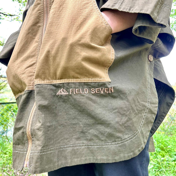 FIELD SEVEN （ フィールドセブン ）アウトドア ポンチョ Ⅱ FSR-003 アウトドアトップス | 難燃 | コットン | リップストップ | 焚火