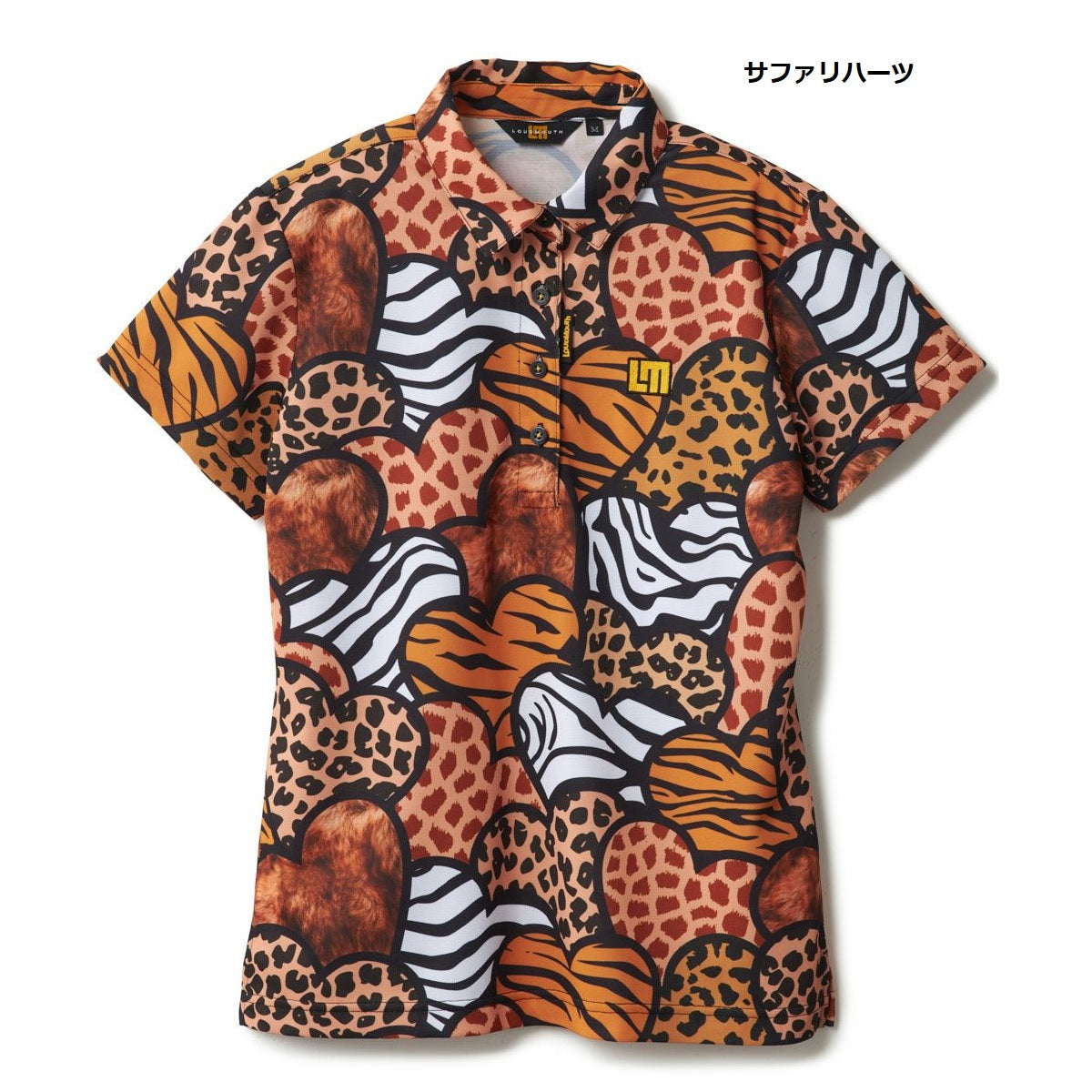 レディース プレミアムカノコ 柄半袖シャツ Animal Skulls
