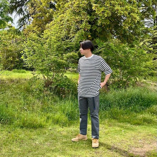 FIELD SEVEN LITTLE RISE ( リトルライズ ) ボーダーTEE | Tシャツ | トップス | ウェア | 半袖 | インディゴ風 | オシャレ | アウトドア | キャンプ | レジャー | LR-0019 | ボーダー