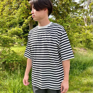 FIELD SEVEN LITTLE RISE ( リトルライズ ) ボーダーTEE | Tシャツ | トップス | ウェア | 半袖 | インディゴ風 | オシャレ | アウトドア | キャンプ | レジャー | LR-0019 | ボーダー