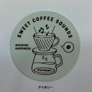 NUMAR! ( ヌマー ) SWEET COFFEE SOUNDS | ステッカー | 防水 | ワンポイント | アウトドア | キャンプ | ハードケース | MNUM-002 | ぬまー | レギュラーサイズ | プレゼント | ギフト | 珈琲 | コーヒー
