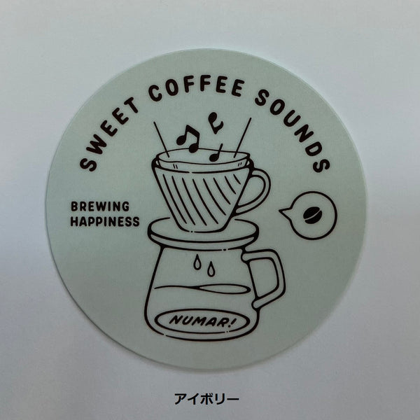 NUMAR! ( ヌマー ) SWEET COFFEE SOUNDS | ステッカー | 防水 | ワンポイント | アウトドア | キャンプ | ハードケース | MNUM-002 | ぬまー | レギュラーサイズ | プレゼント | ギフト | 珈琲 | コーヒー