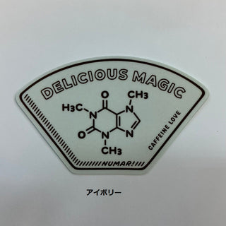 NUMAR! ( ヌマー ) DELICIOUS MAGIC | ステッカー | 防水 | ワンポイント | アウトドア | キャンプ | ハードケース | MNUM-004 | ぬまー | レギュラーサイズ | プレゼント | ギフト | 珈琲 | コーヒー