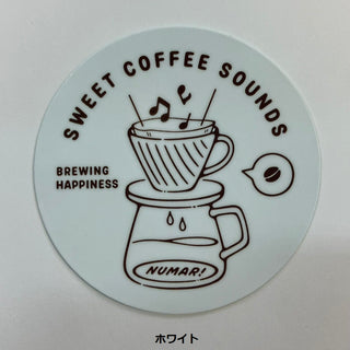 NUMAR! ( ヌマー ) SWEET COFFEE SOUNDS | ステッカー | 防水 | ワンポイント | アウトドア | キャンプ | ハードケース | MNUM-002 | ぬまー | レギュラーサイズ | プレゼント | ギフト | 珈琲 | コーヒー