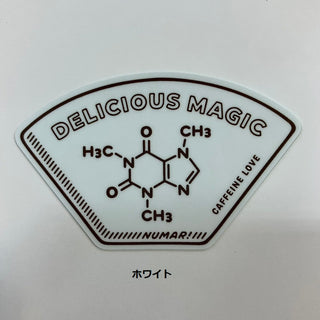 NUMAR! ( ヌマー ) DELICIOUS MAGIC | ステッカー | 防水 | ワンポイント | アウトドア | キャンプ | ハードケース | MNUM-004 | ぬまー | レギュラーサイズ | プレゼント | ギフト | 珈琲 | コーヒー