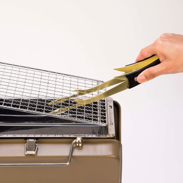 CAPTAIN STAG ( キャプテンスタッグ ) CSG ヘキサ ステンレス ファイアグリル 金鹿トングセット | アウトドア | キャンプ | BBQ | バーベキュー | バーベキュー台 | トング | セット | 50周年 | 焚き火 | ファミリーキャンプ | UG-0150 | きゃぷてんすたっぐ