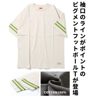 KRIFF MAYER ( クリフメイヤー ) ピグメントフットボールT | 2447200 | シャツ | 半袖シャツ | Tシャツ | 綿100% | ヴィンテージ感 | レジャー | 普段使い | アウトドア | キャンプ | オシャレ | メンズ | ウェア | トップス | 夏服
