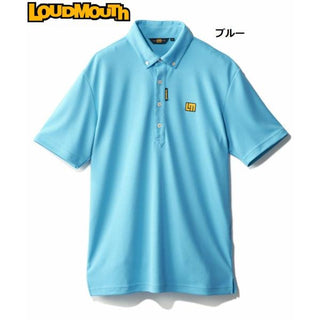 LOUDMOUTH ( ラウドマウス ) メンズ マットカノコ 無地半袖シャツ | シャツ | 半袖 | ゴルフ | ゴルフウェア | ウェア | マット | ポリエステル | シンプル | ロゴ | 無地 | 汎用 | 764601