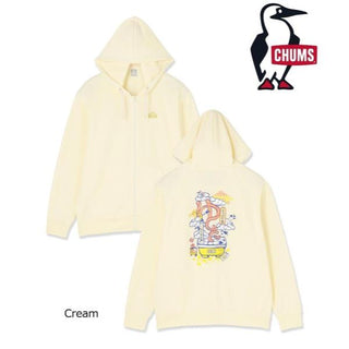 CHUMS ( チャムス ) フィルモアセントウジップパーカー パーカー バックプリント メンズ レディース ユニセックス 秋冬 ポリエステル オーバーサイズ 銭湯柄 長袖 カジュアル 吸水速乾 ドライ CH00-1591