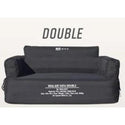 WAQ ( ワック ) AIR SOFA ダブル | エアソファ | 2人掛け | 電動ポンプ付 | ソファ | ゆったり | ワイド | リラックス | コンパクト | 寝転ぶ | くつろぐ | 耐久 | 防水 | アウトドア | キャンプ | 簡単 | わっく | ブラック | コヨーテ