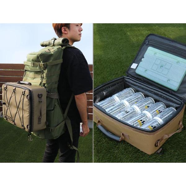 DOD ( ディーオーディー ) ソフトくらこ(10) ソフトクーラー クーラーバッグ 保冷バッグ アウトドア キャンプ BBQ ピクニック 釣り ギアバッグ 収納バッグ 折りたたみ コンパクト ショルダーベルト付き CL1-720