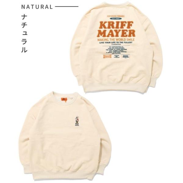 KRIFF MAYER ( クリフメイヤー ) 裏起毛クルー ( クリフラビット ) LADYS | レディース | W2527818 | トップス | 長袖 | うさぎ | 起毛 | 暖かい | 防寒 | 冬 | オシャレ | 刺繍 | ワンポイント | くりふめいやー