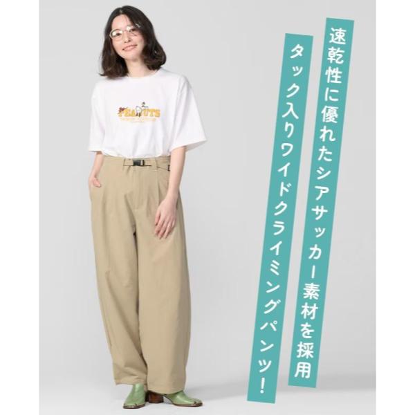 KRIFF MAYER ( クリフメイヤー ) シアサッカークライミングパンツ | LADYS | W2557817 | カジュアル | ロングパンツ | 体型カバー | レディース | ワイドシルエット | シアサッカー | 速乾 | アウトドア | レジャー | お出かけ | オシャレ | くりふめいやー