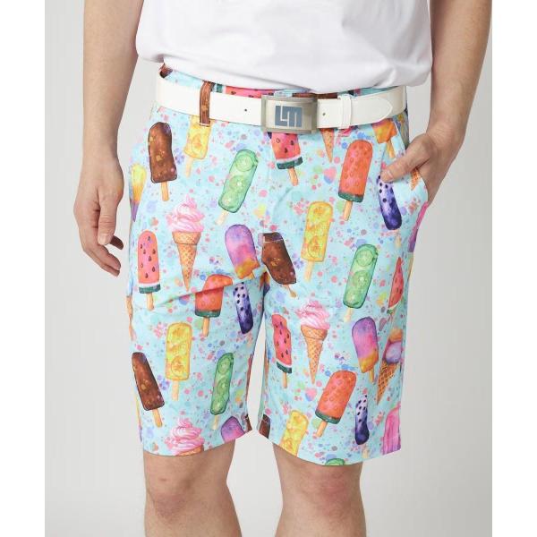 【 SALE 】LOUDMOUTH ( ラウドマウス ) メンズ ECOベントメッシュ 柄ショートパンツ | ハーフパンツ | パンツ | ゴルフ | ウェア | ゴルフウェア | 派手 | 吸汗速乾 | UV | 接触冷感 | 遮熱 | ストレッチ | 765303